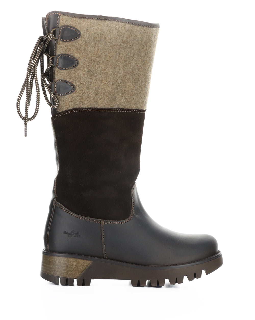 GOOSE PRIMA DK BROWN/COFFEE SADDLE/SUEDE/TWEED