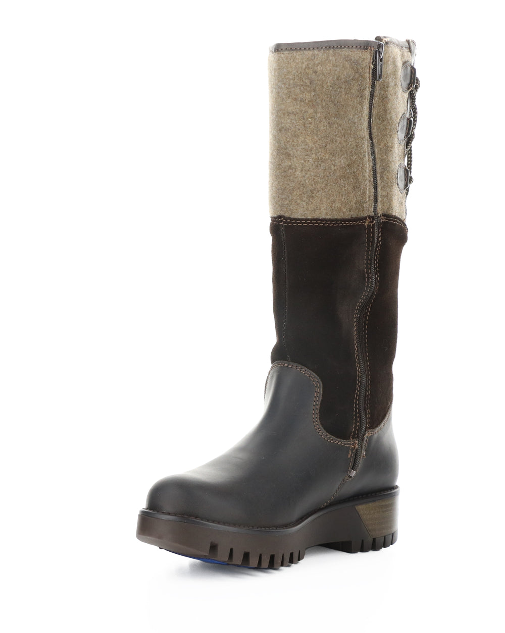 GOOSE PRIMA DK BROWN/COFFEE SADDLE/SUEDE/TWEED