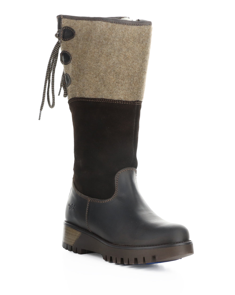 GOOSE PRIMA DK BROWN/COFFEE SADDLE/SUEDE/TWEED