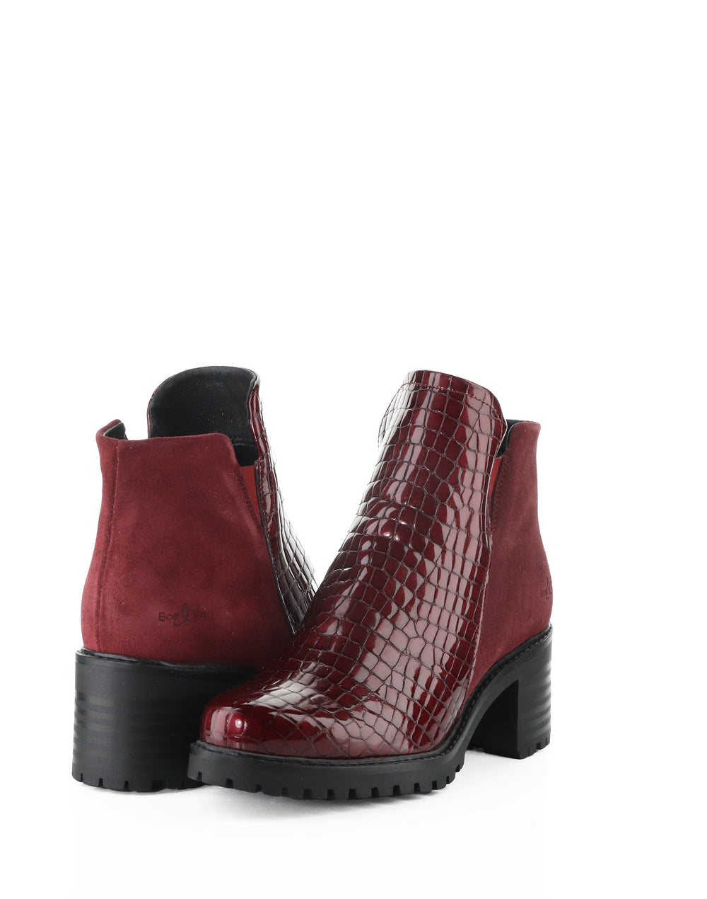 INARA RED/SANGRIA CROCCO PRINT/SUEDE