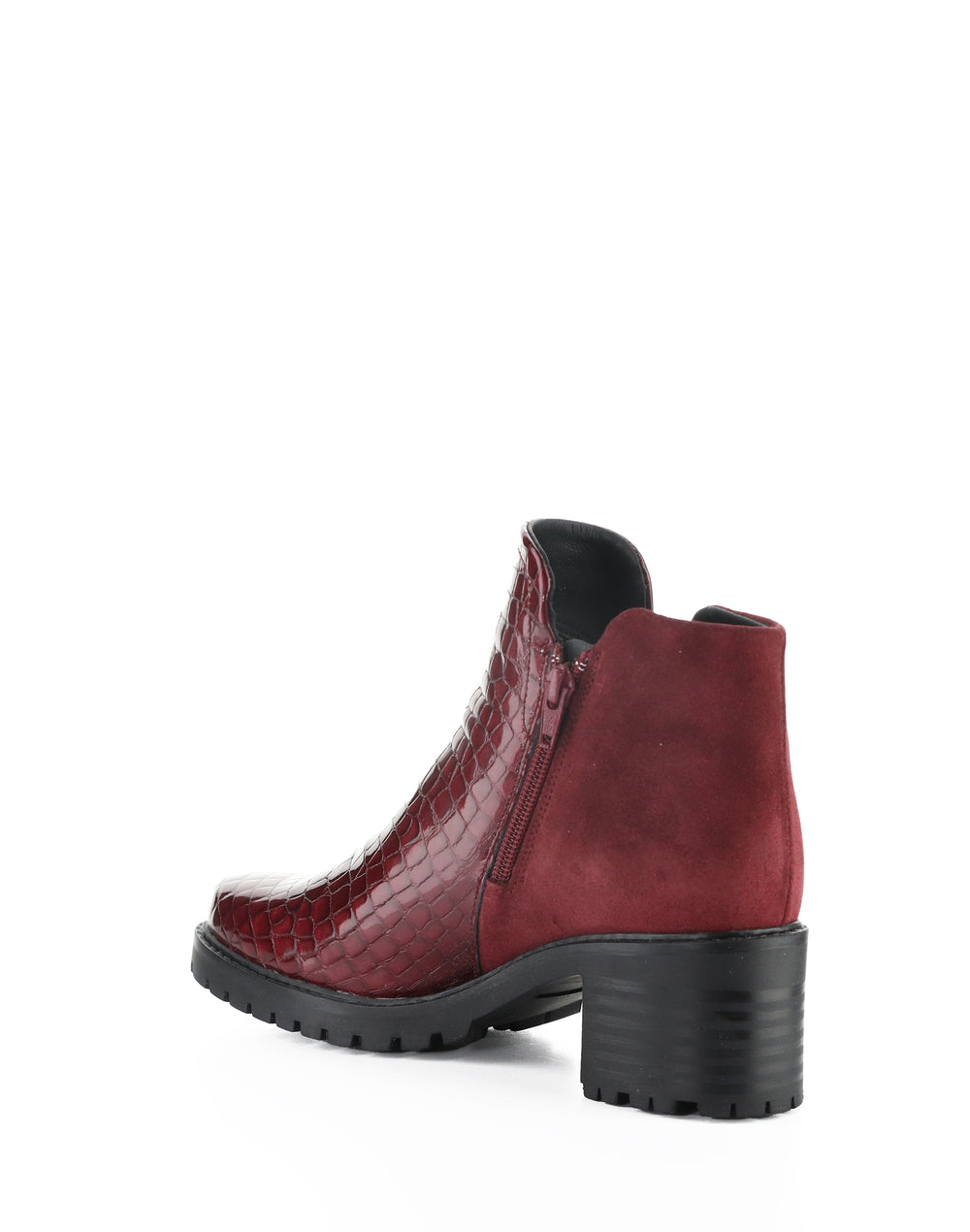INARA RED/SANGRIA CROCCO PRINT/SUEDE