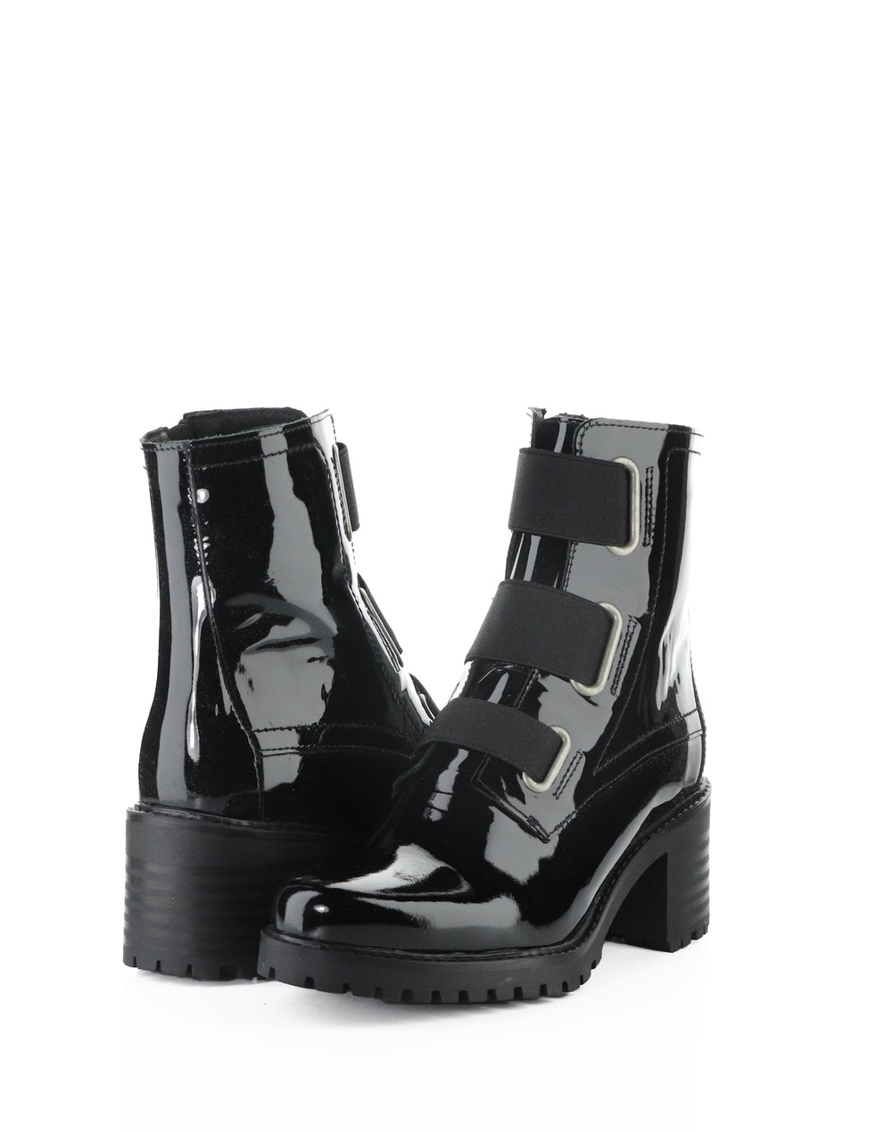 INDIE BLACK PATENT/ELASTIC