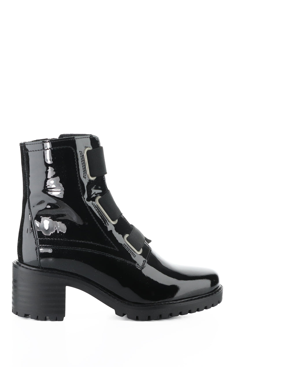 INDIE BLACK PATENT/ELASTIC