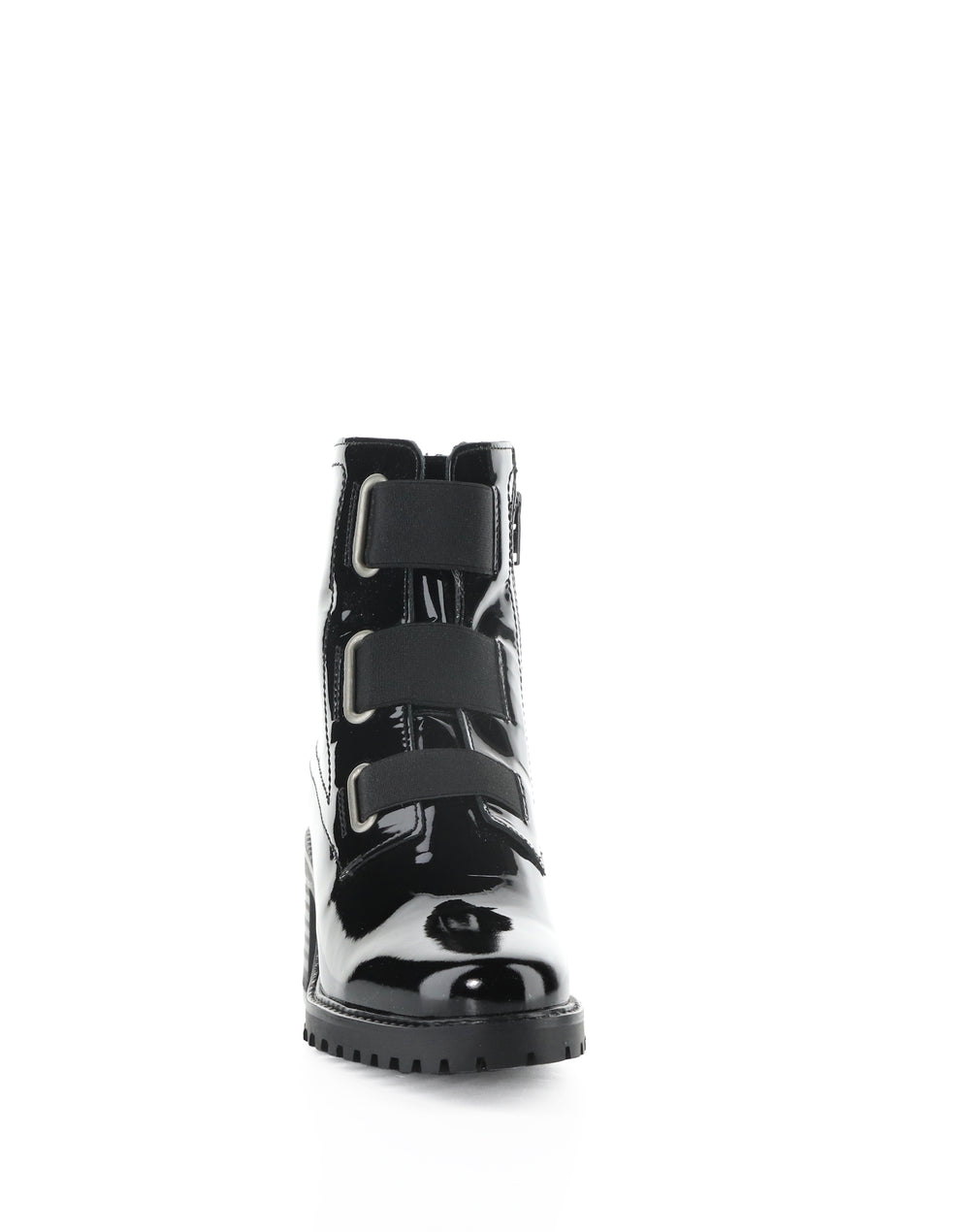 INDIE BLACK PATENT/ELASTIC