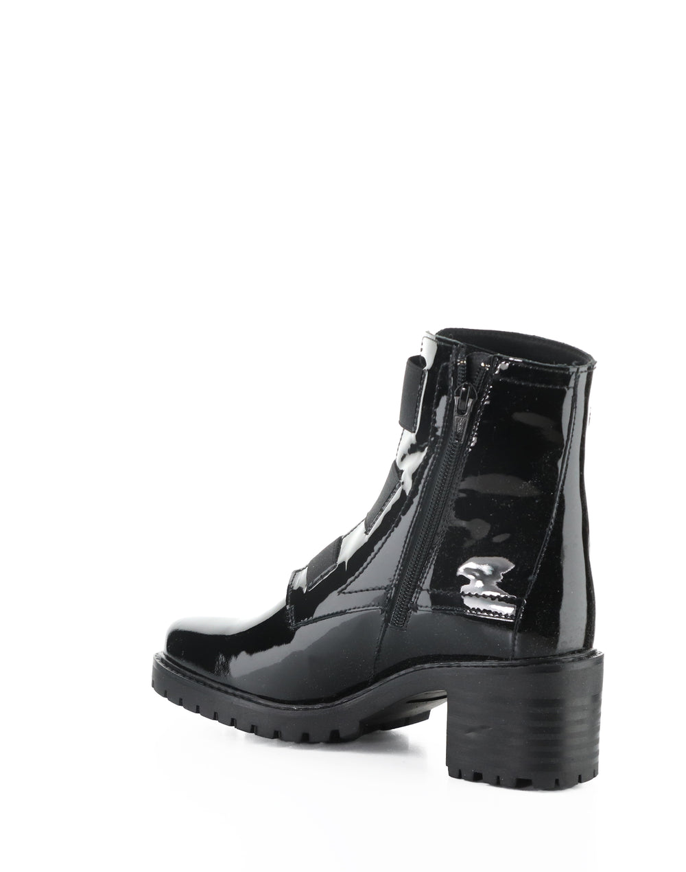 INDIE BLACK PATENT/ELASTIC