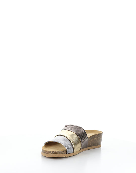 Libby Anthracite Combi Metallic Nappa