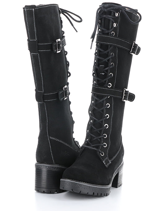 Mace Black Oil Suede