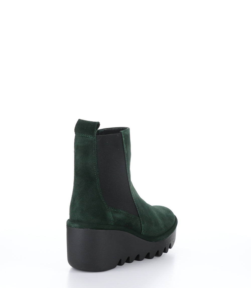 BAGU233FLY Green Forest Round Toe Boots|BAGU233FLY Bottes à Bout Rond in Vert