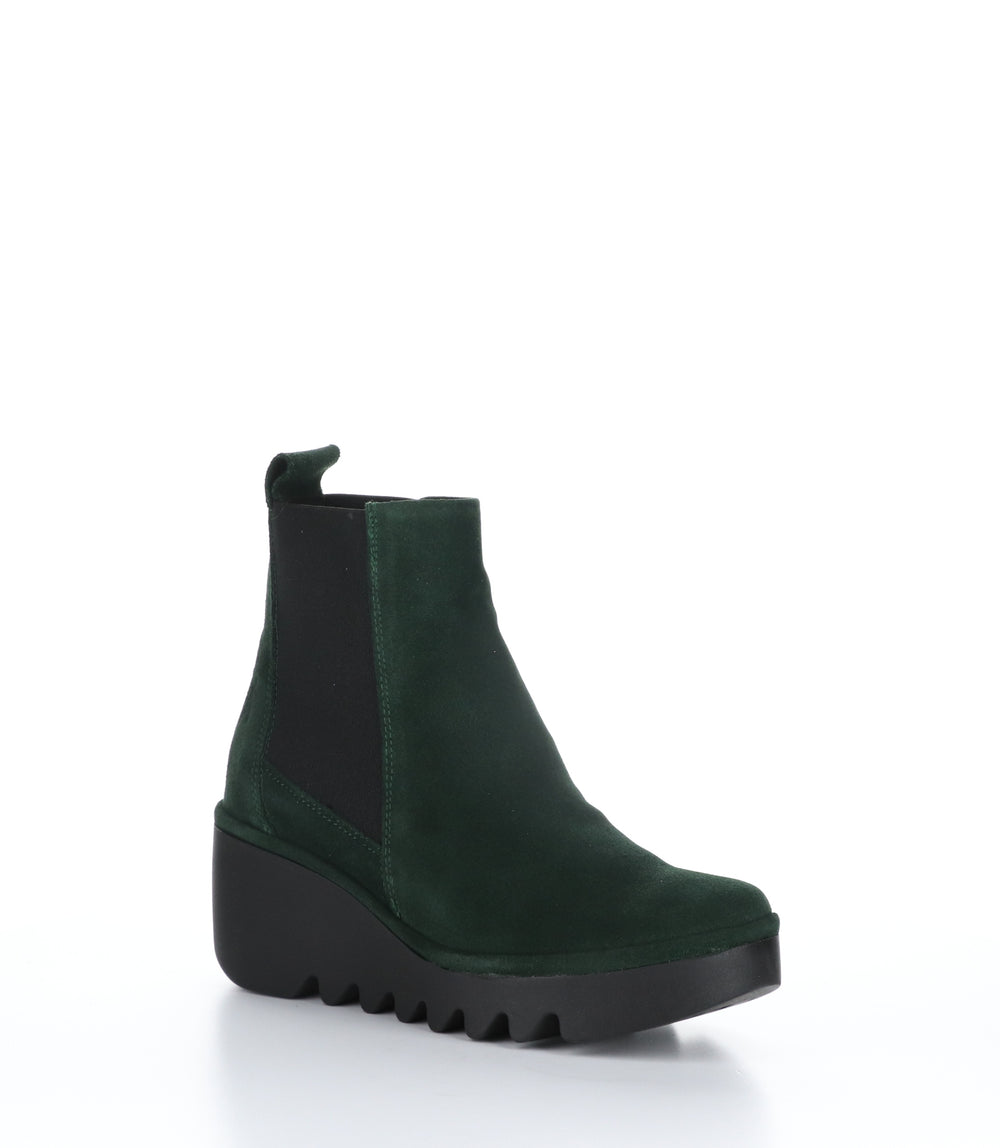 BAGU233FLY Green Forest Round Toe Boots|BAGU233FLY Bottes à Bout Rond in Vert