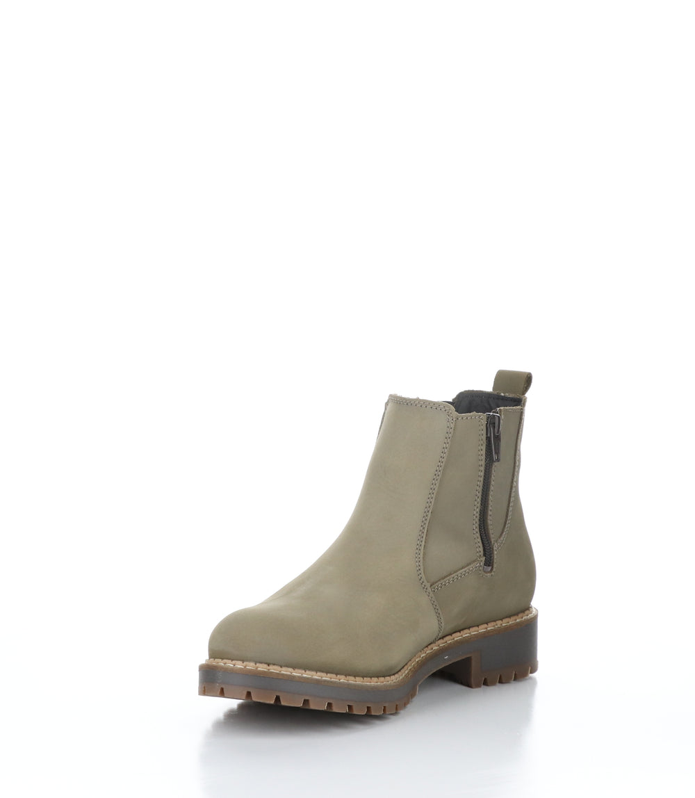 CORRIN Stone Zip Up Ankle Boots|CORRIN Bottines avec Fermeture Zippée in Gris