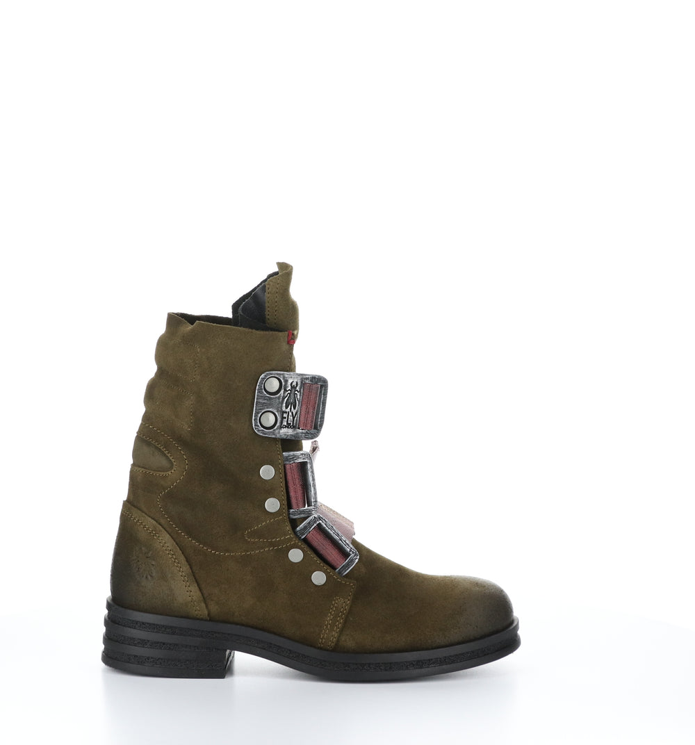 KIFF682FLY Sludge Round Toe Boots|KIFF682FLY Bottes à Bout Rond in Vert