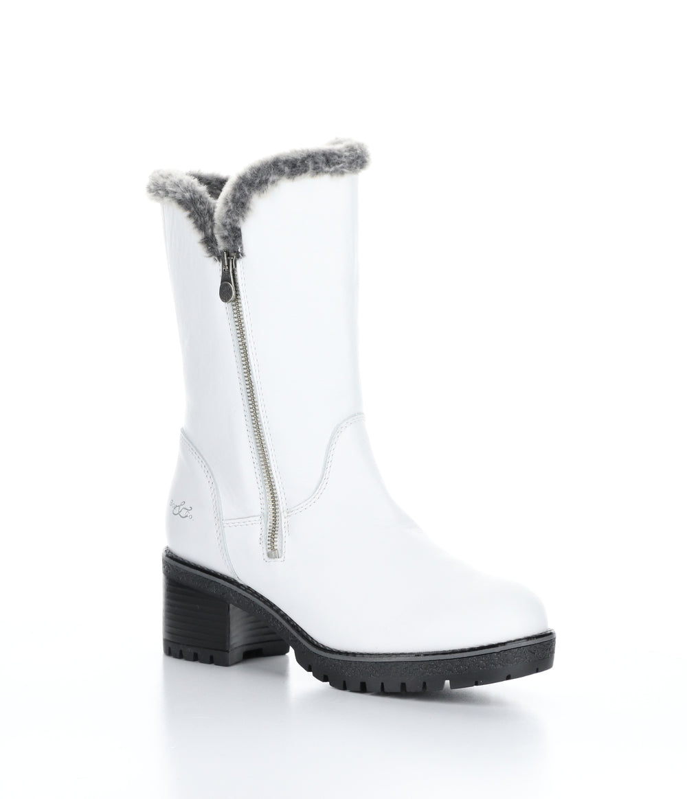 MATCH WHITE/GREYBLACK Round Toe Boots
