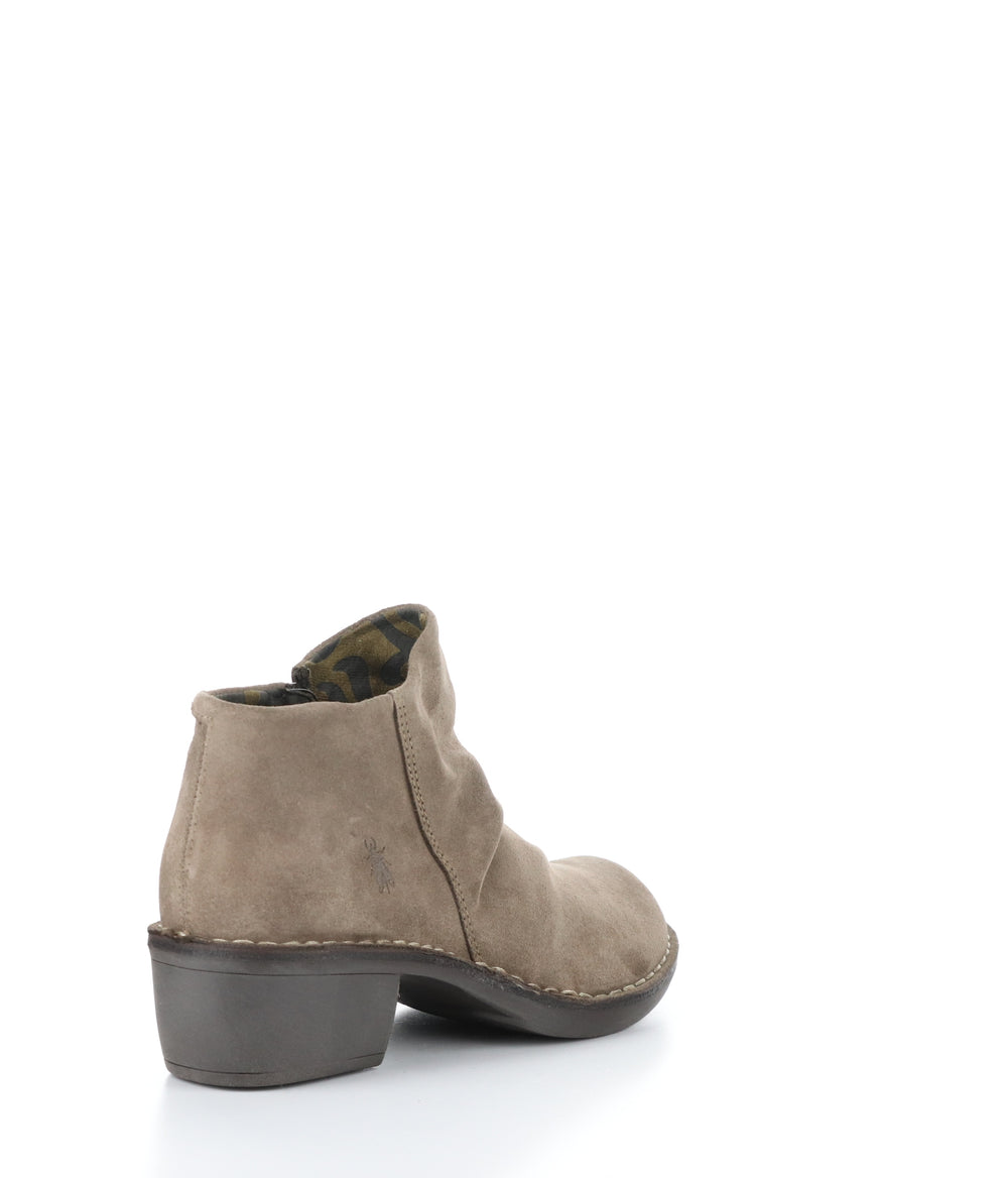 MERK093FLY 004 TAUPE Round Toe Boots