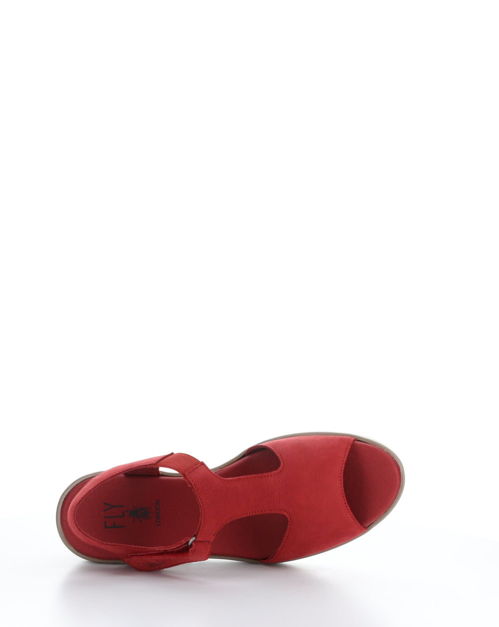 NOVA932FLY 003 LIPSTICK RED Velcro Sandals