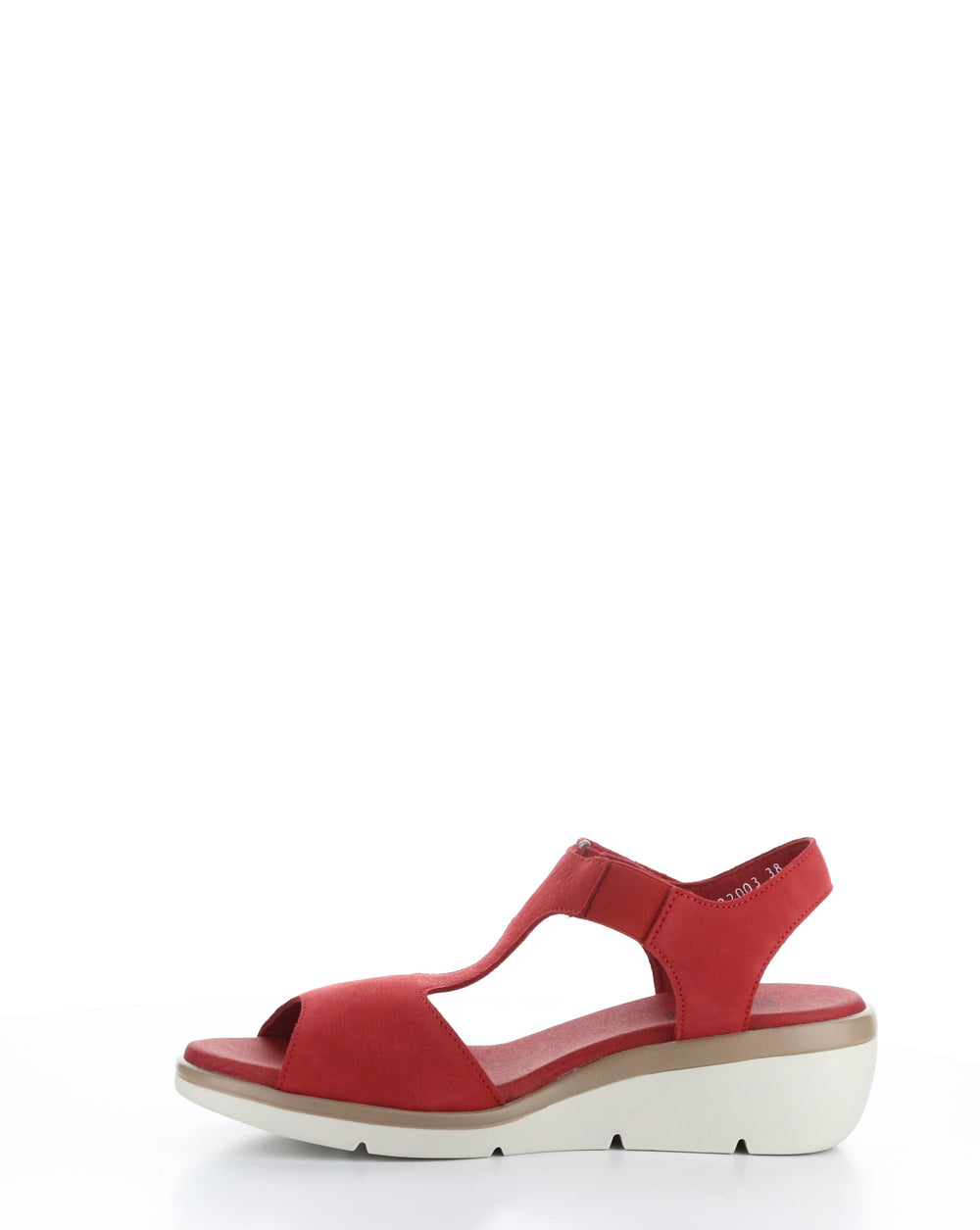 NOVA932FLY 003 LIPSTICK RED Velcro Sandals