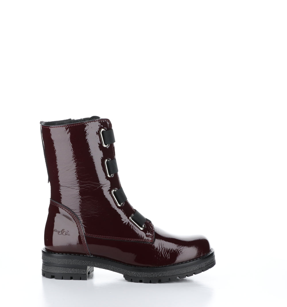 PAUSE Bordo Zip Up Boots|PAUSE Bottes avec Fermeture Zippée in Rouge