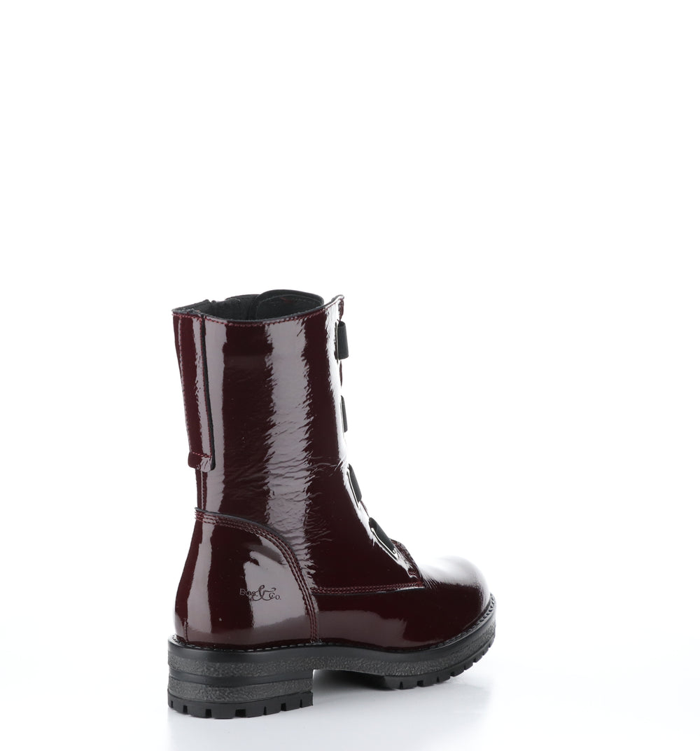 PAUSE Bordo Zip Up Boots|PAUSE Bottes avec Fermeture Zippée in Rouge