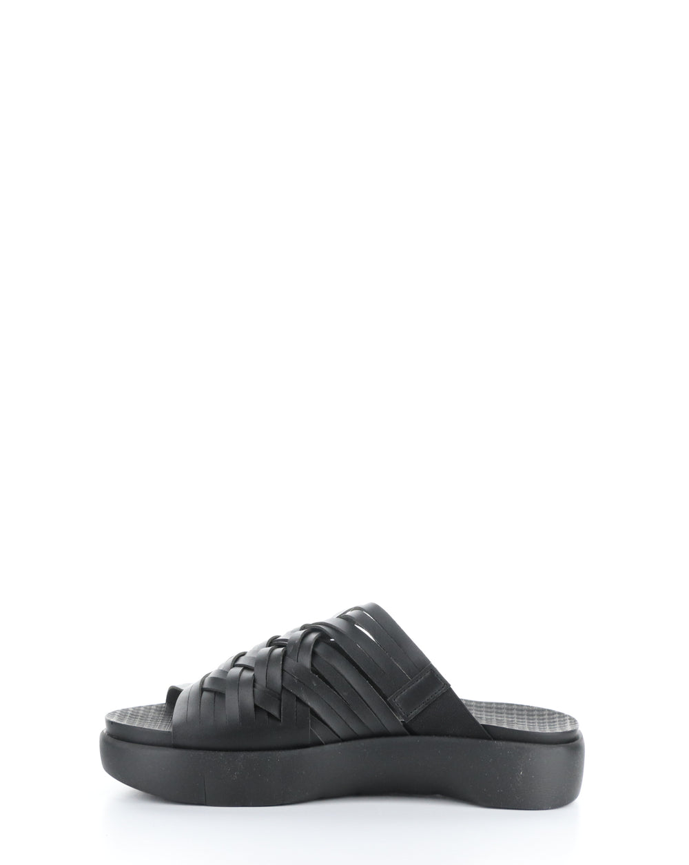 RISED BLACK Slip-on Sandals