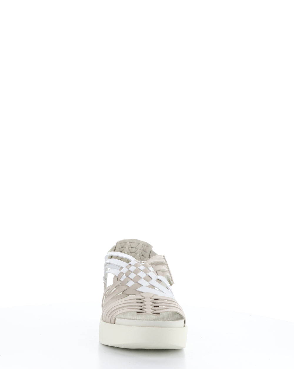 RIZER BEIGE/WHITE Round Toe Sandals