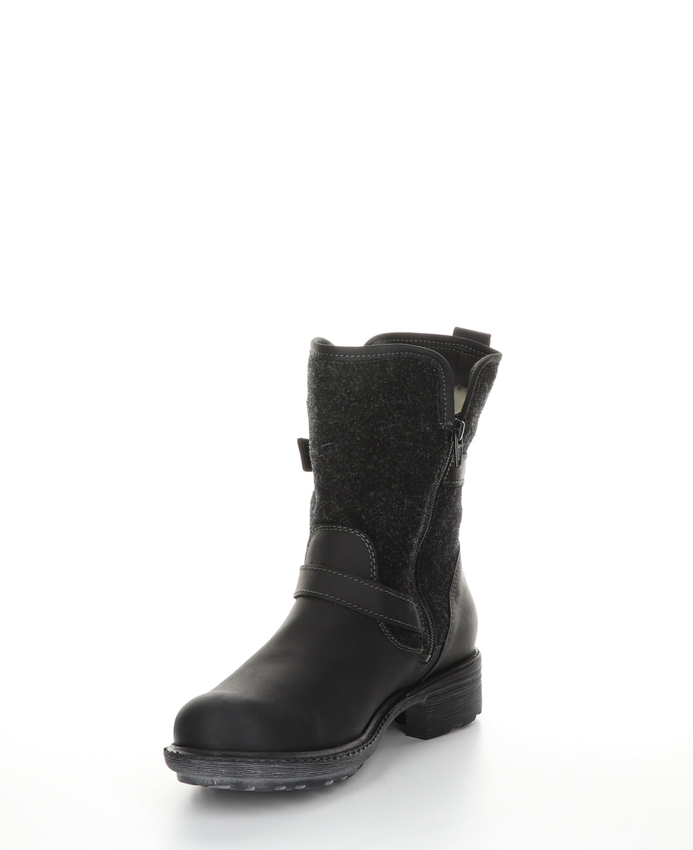 SAINT Black Zip Up Boots|SAINT Bottes avec Fermeture Zippée in Noir