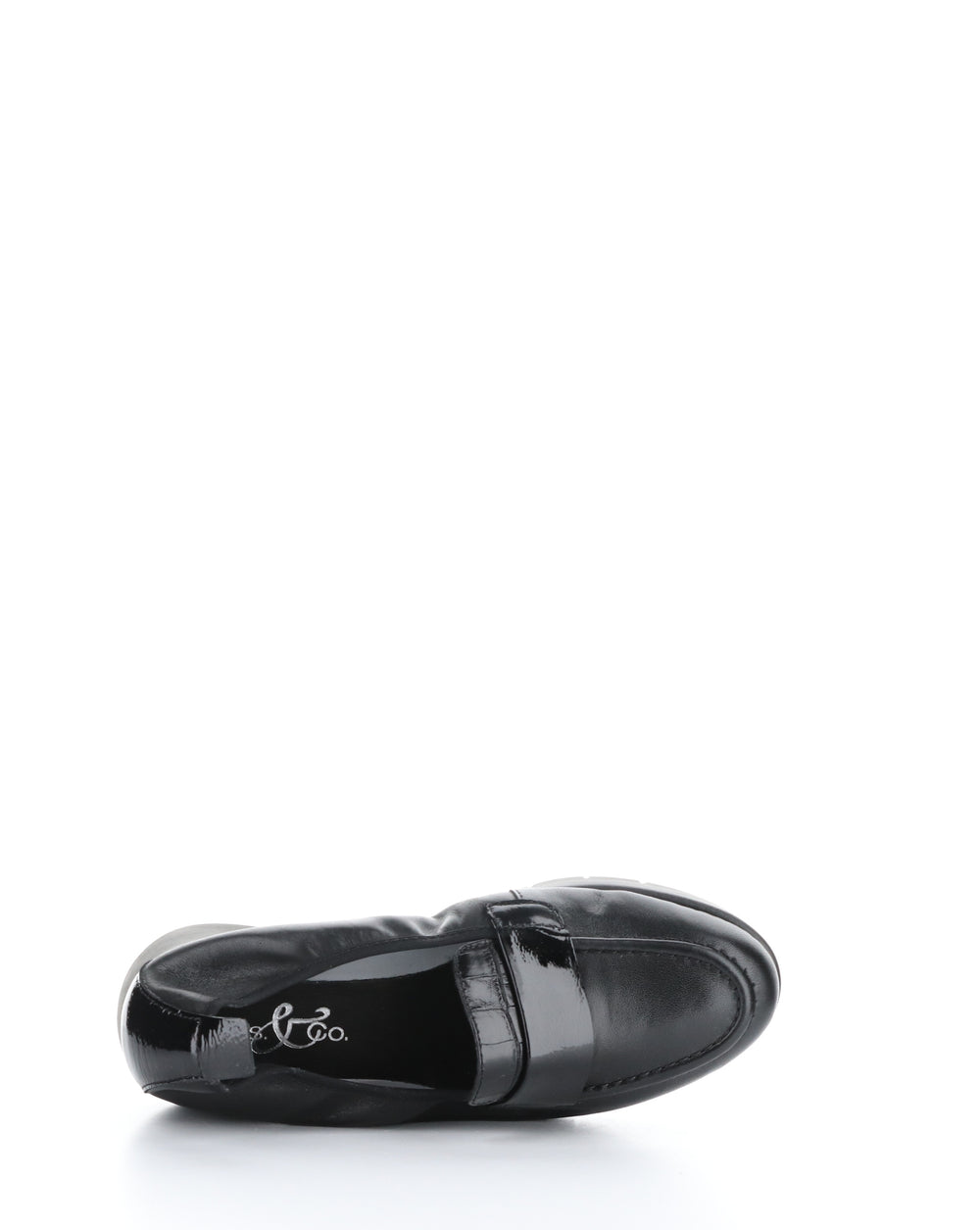 SCREEN MIXED BLACK Round Toe Shoes