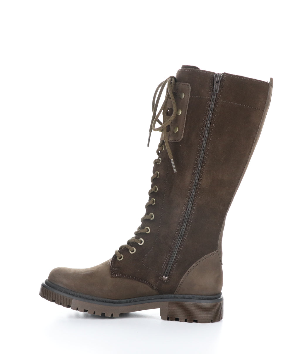 AXE DK BROWN/COFFEE Round Toe Boots