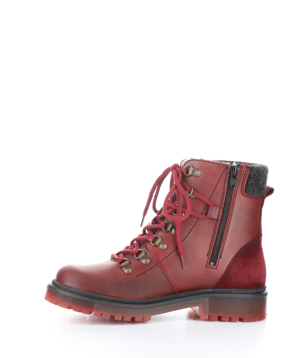 AXEL RED/SANGRIA Round Toe Boots