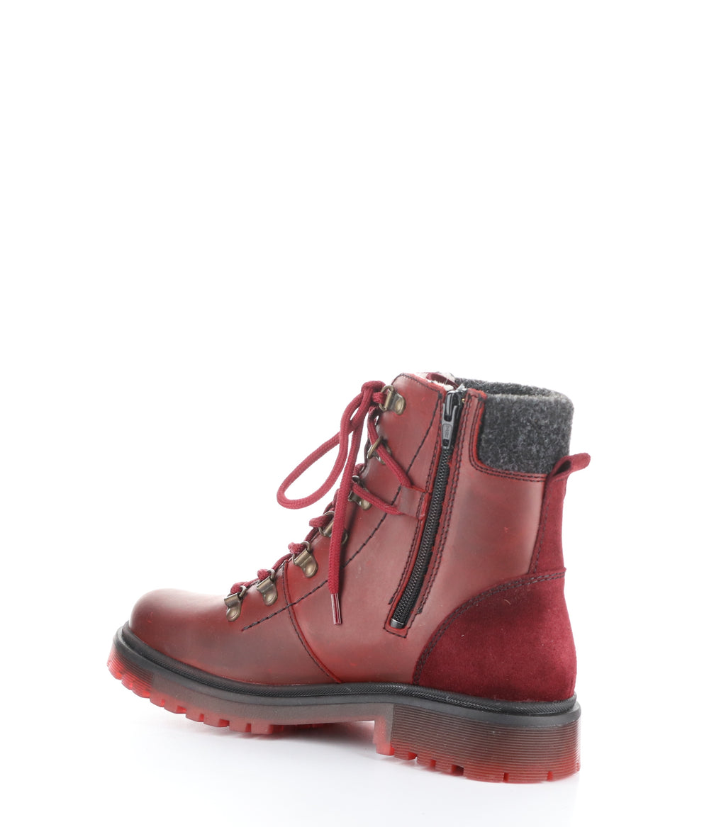 AXEL RED/SANGRIA Round Toe Boots