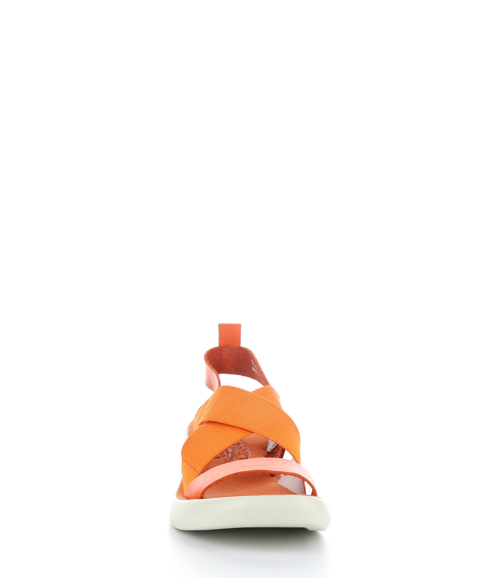 BAJI848FLY CORAL Wedge Sandals|BAJI848FLY Sandales Compensées in Orange