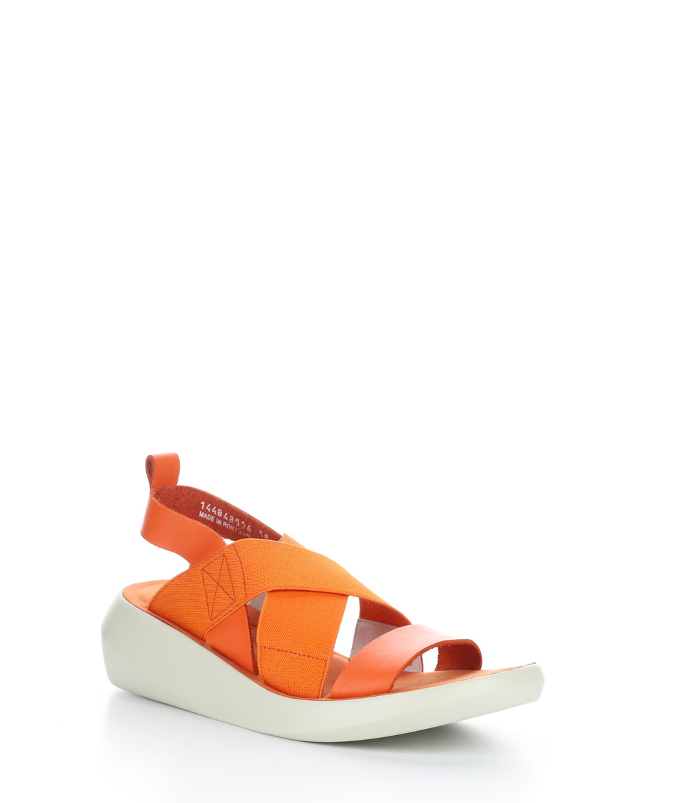 BAJI848FLY CORAL Wedge Sandals|BAJI848FLY Sandales Compensées in Orange