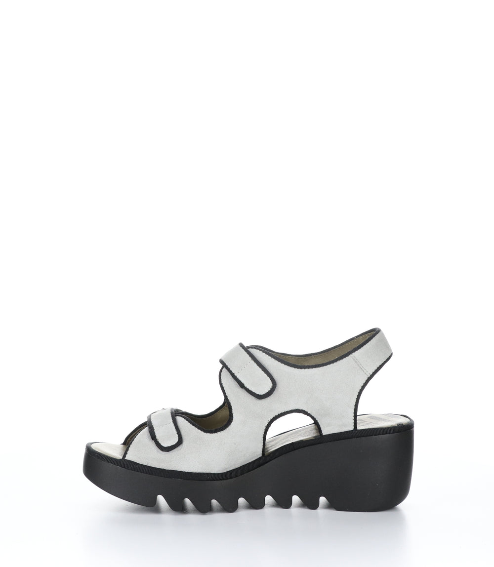 BARA355FLY CONCRETE Wedge Sandals|BARA355FLY Chaussures à Bout Rond in Gris