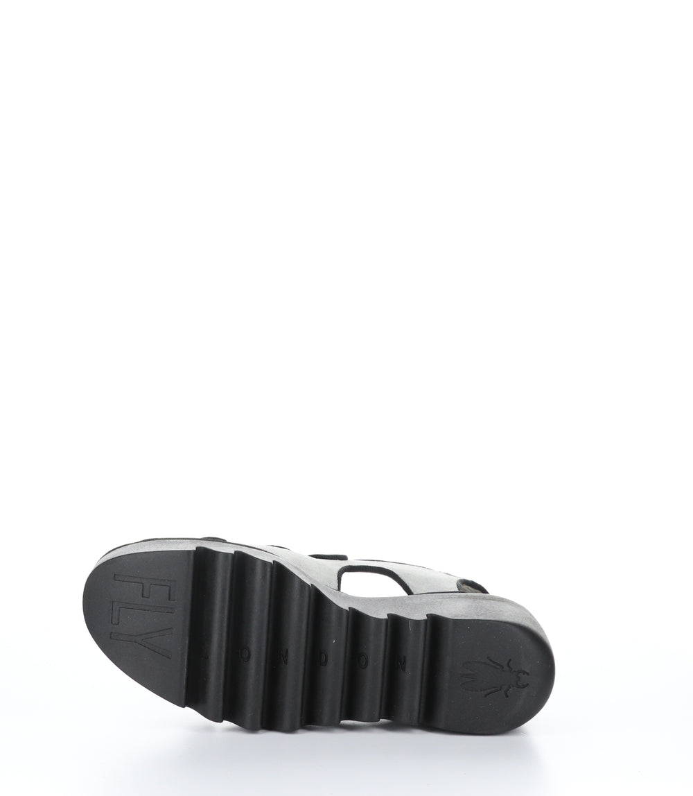 BARA355FLY CONCRETE Wedge Sandals|BARA355FLY Chaussures à Bout Rond in Gris