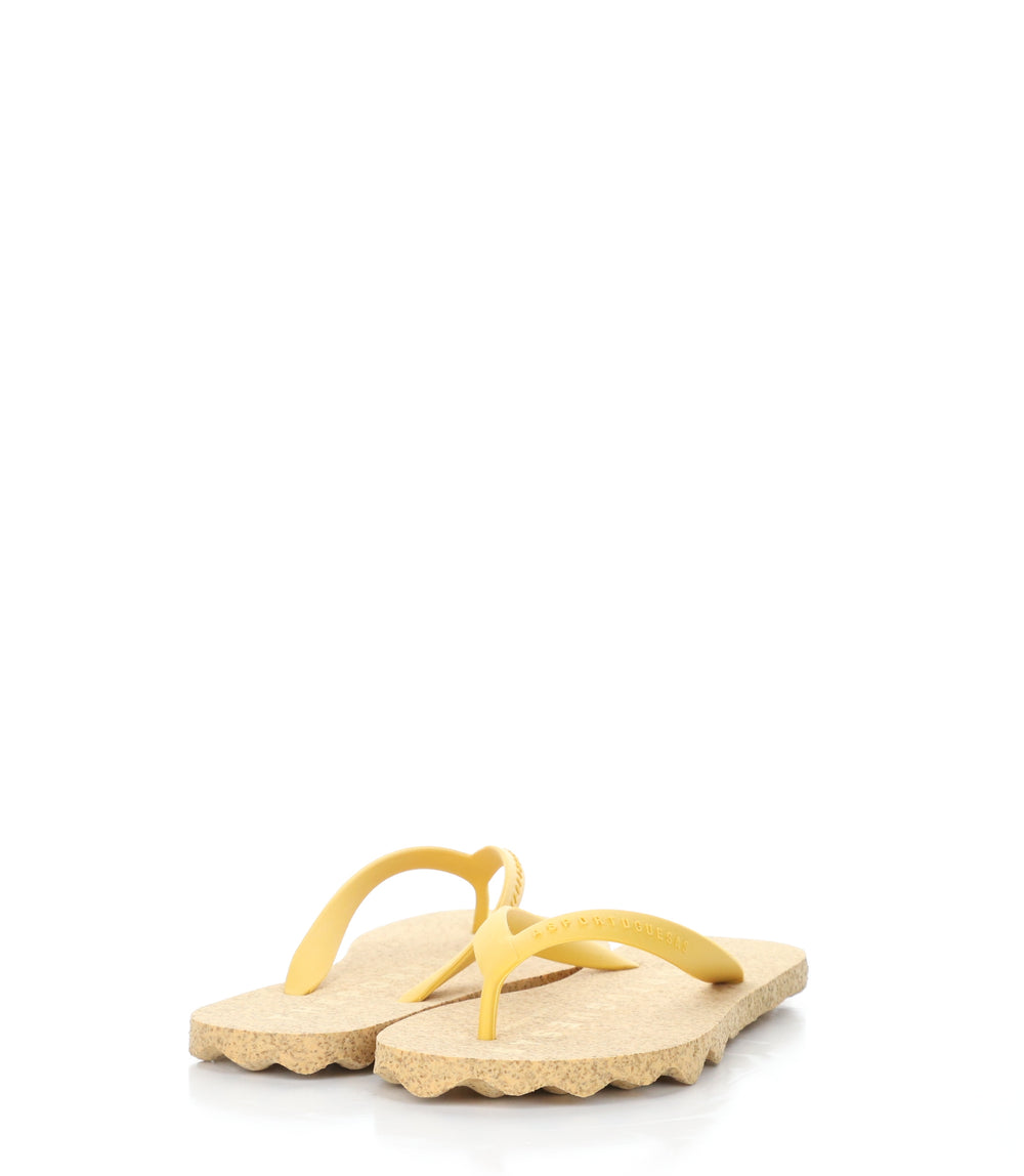 BASE019ASP YELLOW Round Toe Shoes|BASE019ASP Chaussures à Bout Rond in Jaune