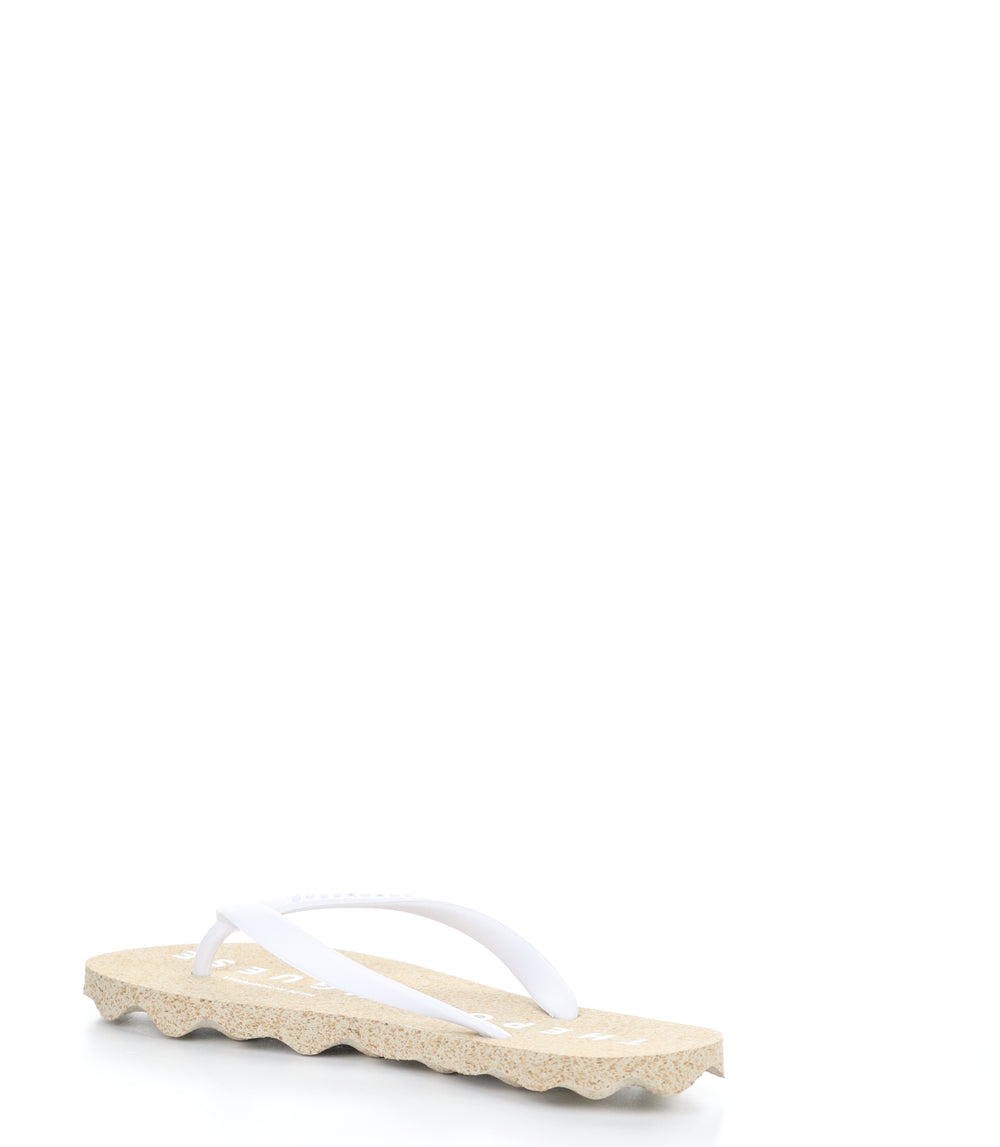 BASE117ASPM NATURAL/WHITE Round Toe Shoes|BASE117ASPM Chaussures à Bout Rond in Blanc