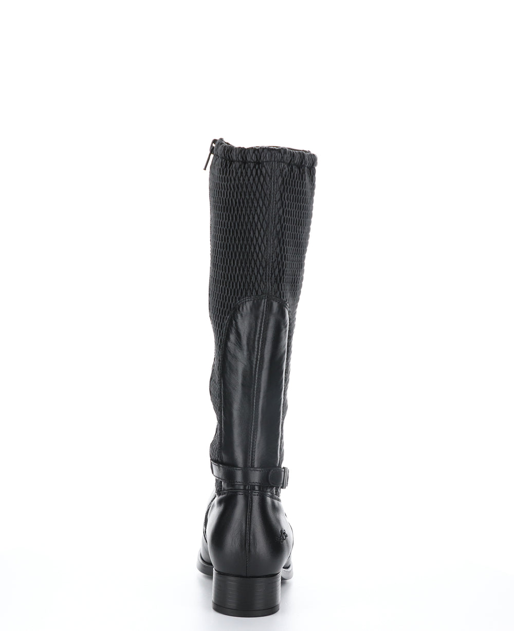 BAWN Black Zip Up Boots|BAWN Bottes avec Fermeture Zippée in Noir
