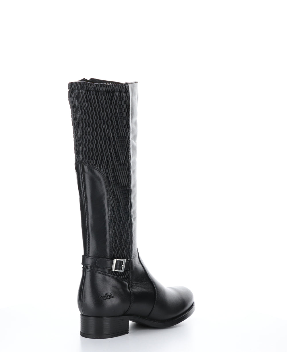 BAWN Black Zip Up Boots|BAWN Bottes avec Fermeture Zippée in Noir