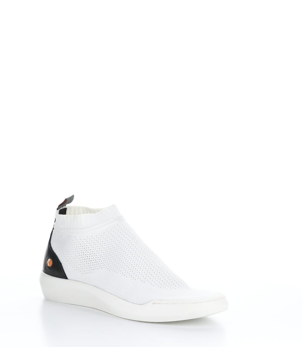 BEBA680SOF WHITE Round Toe Shoes|BEBA680SOF Chaussures à Bout Rond in Blanc