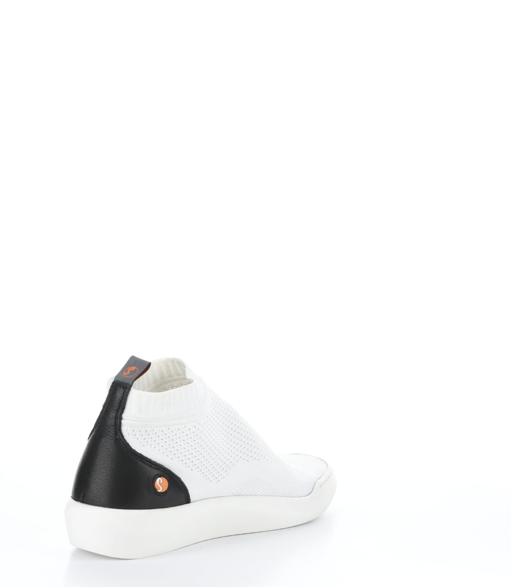 BEBA680SOF WHITE Round Toe Shoes|BEBA680SOF Chaussures à Bout Rond in Blanc
