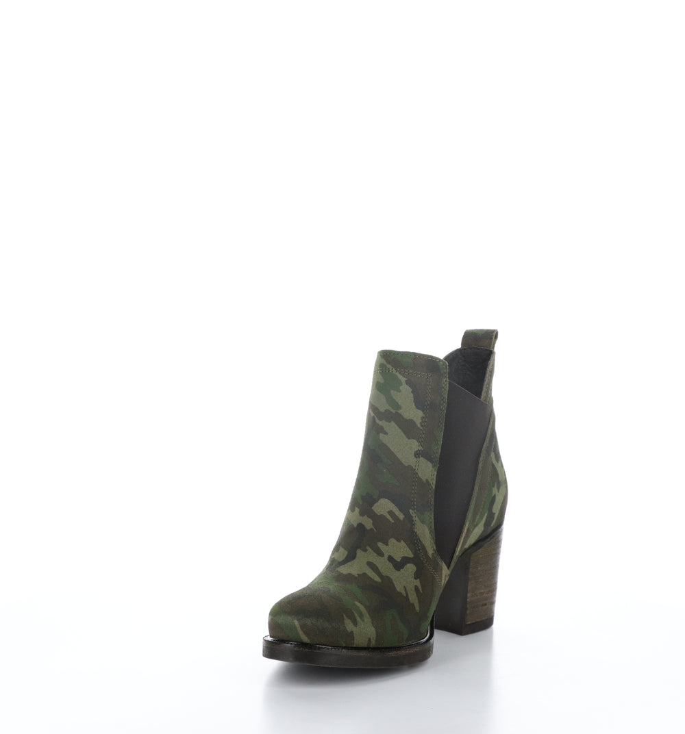 BELLINI Green Camo/Green Chelsea Ankle Boots|BELLINI Bottines Chelsea in Vert