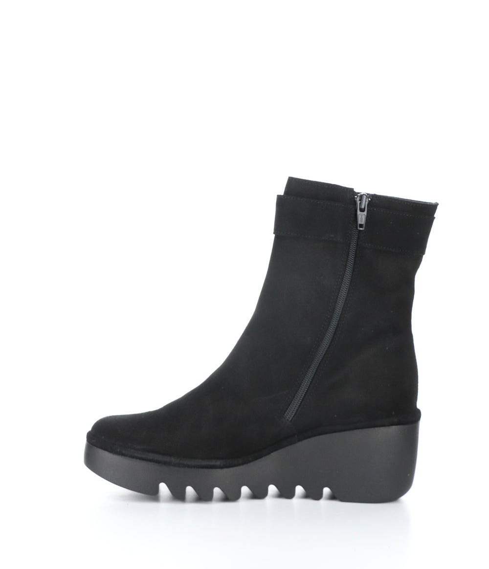 BEPP396FLY 005 BLACK Round Toe Boots