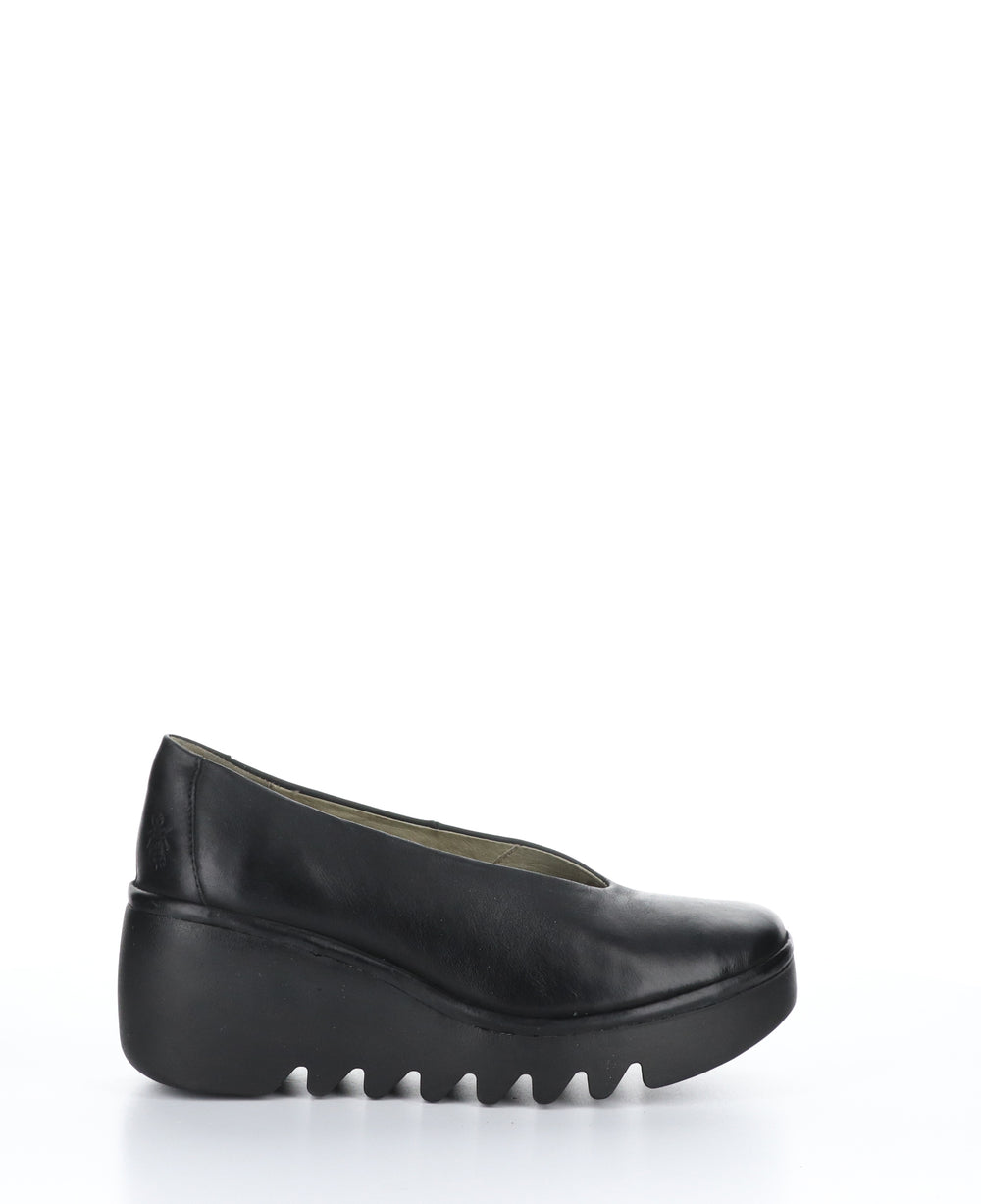 BESO246FLY Verona Black Wedge Shoes|BESO246FLY Chaussures Compensés in Noir