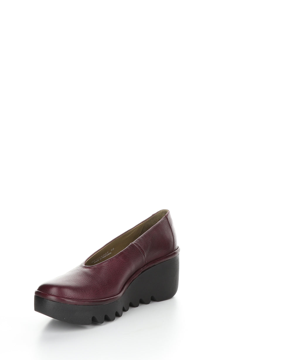 BESO246FLY Wine Round Toe Shoes|BESO246FLY Chaussures à Bout Rond in Rouge