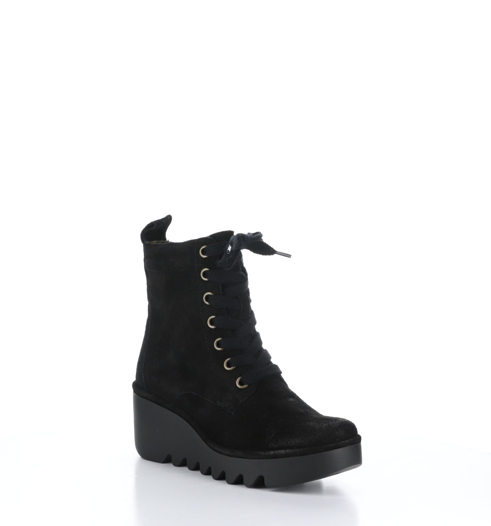 BIAZ329FLY Black Zip Up Boots