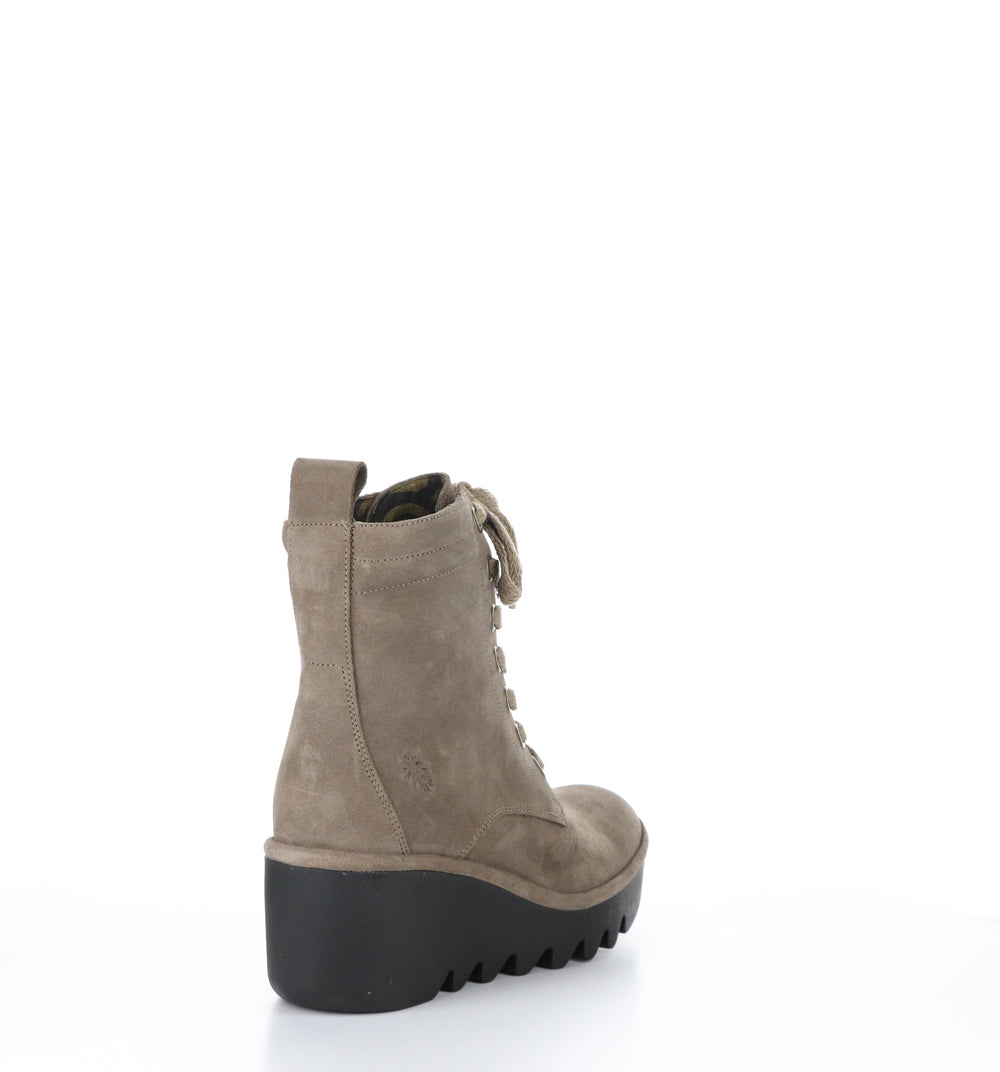 BIAZ329FLY Taupe Zip Up Boots|BIAZ329FLY Bottes avec Fermeture Zippée in Beige