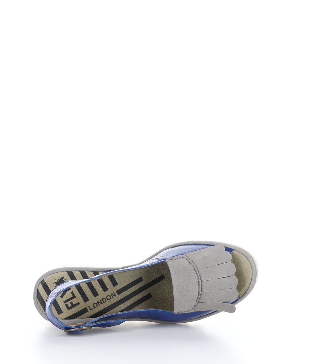 BIND303FLY 005 BLUE/GREY Round Toe Sandals