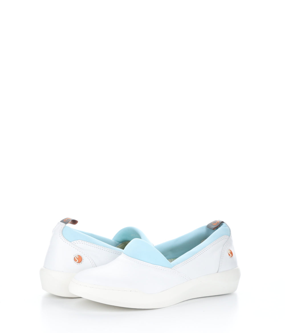 BIPY686SOF WHITE Round Toe Shoes|BIPY686SOF Chaussures à Bout Rond in Blanc