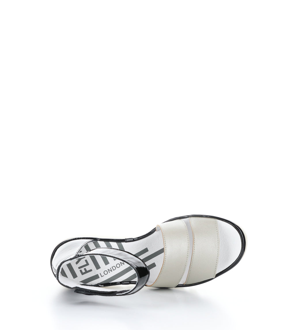 BONO290FLY SILVER/BLACK Round Toe Shoes|BONO290FLY Chaussures à Bout Rond in Argent