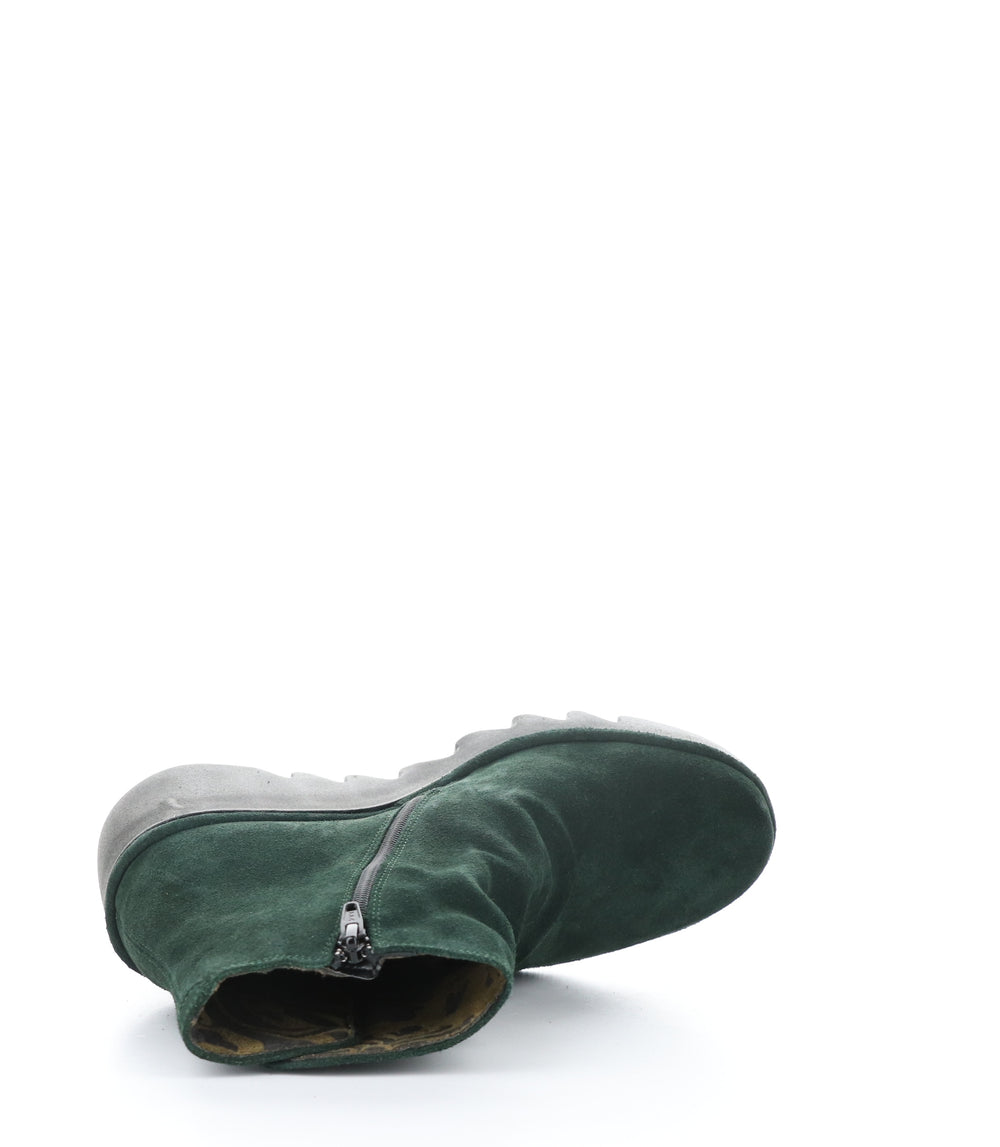 BROM344FLY 002 GREEN FOREST Round Toe Boots