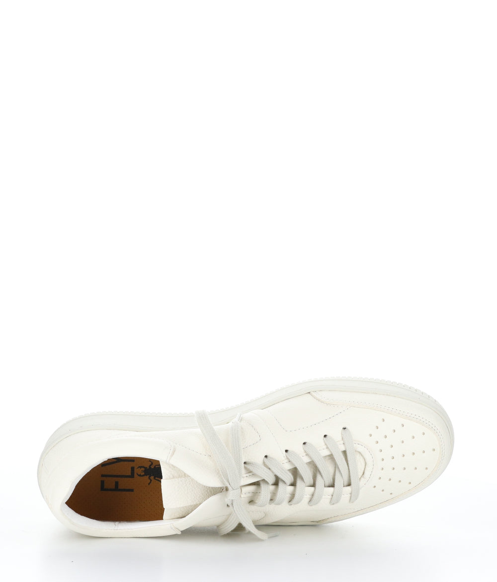 BUDE516FLY OFF WHITE Round Toe Shoes|BUDE516FLY Chaussures à Bout Rond in Blanc