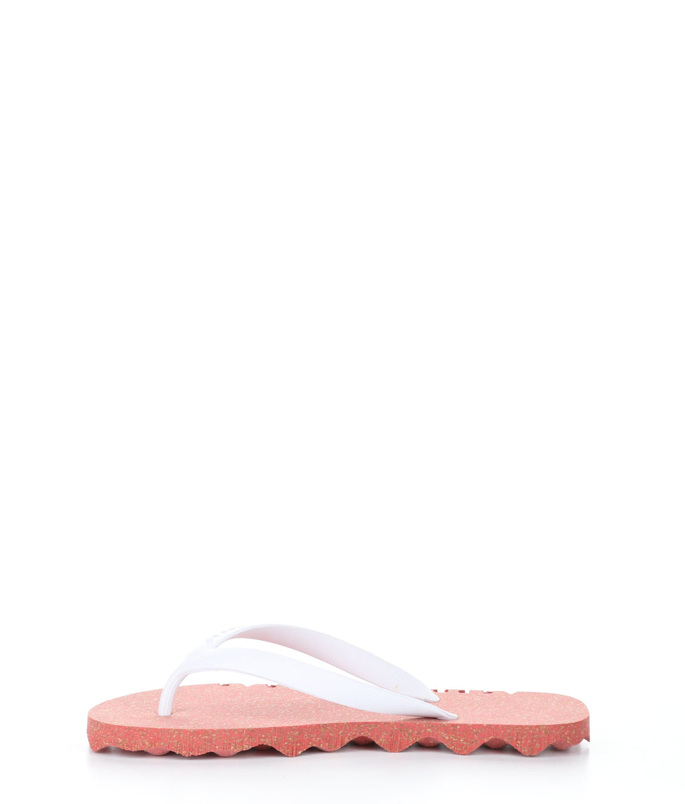 BUMPY125ASP RED/WHITE Round Toe Shoes|BUMPY125ASP Chaussures à Bout Rond in Blanc
